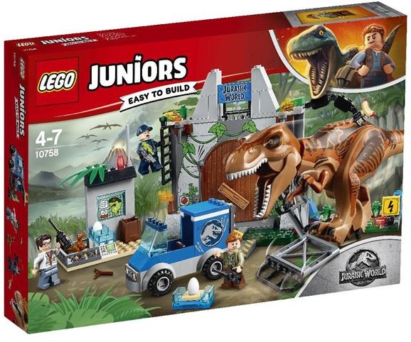 LEGO UNIORS JURASSIC WORLD T REX NA WOLNOŚCI 10758