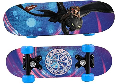 Joy Toy Dragons Mini Skateboard z drewna, ciemny niebieski (76062)