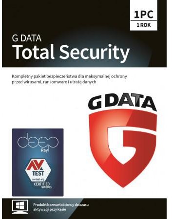GData TOTAL SECURITY 1 PC 1 ROK