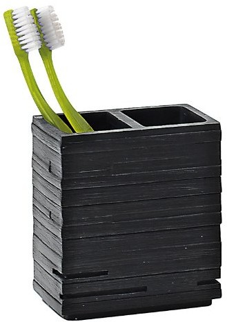 Gedy - Porte BROSSE DENTS Plastic Noir QUADROTTO - Gedy - G-QU981400300 QU981400300