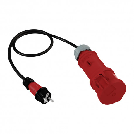 Doktorvolt Adapter 1m z wtyczki 230V Unischuko na gniazdo siłowe 230V/32A/5P 2780 DV-2780-230-A-32
