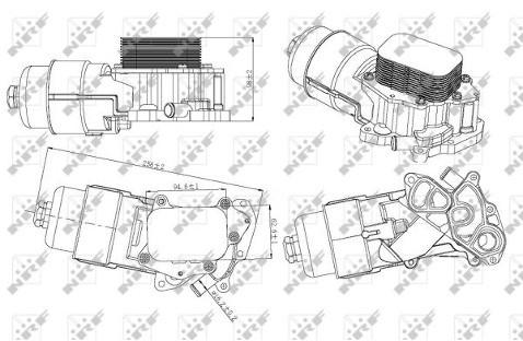 NRF Chłodnica oleju, olej silnikowy 31328