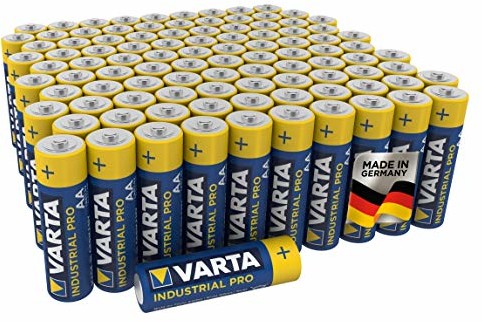 Varta Industrial baterie alkaliczne AA Mignon LR6 - opakowanie 100 sztuk, Made in Germany