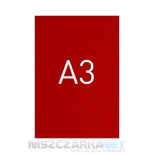 Opus Okładka kartonowa o fakturze skóry - O.UNIVERSAL - 420 x 297 mm (A3) - 100 arkuszy - czerwony
