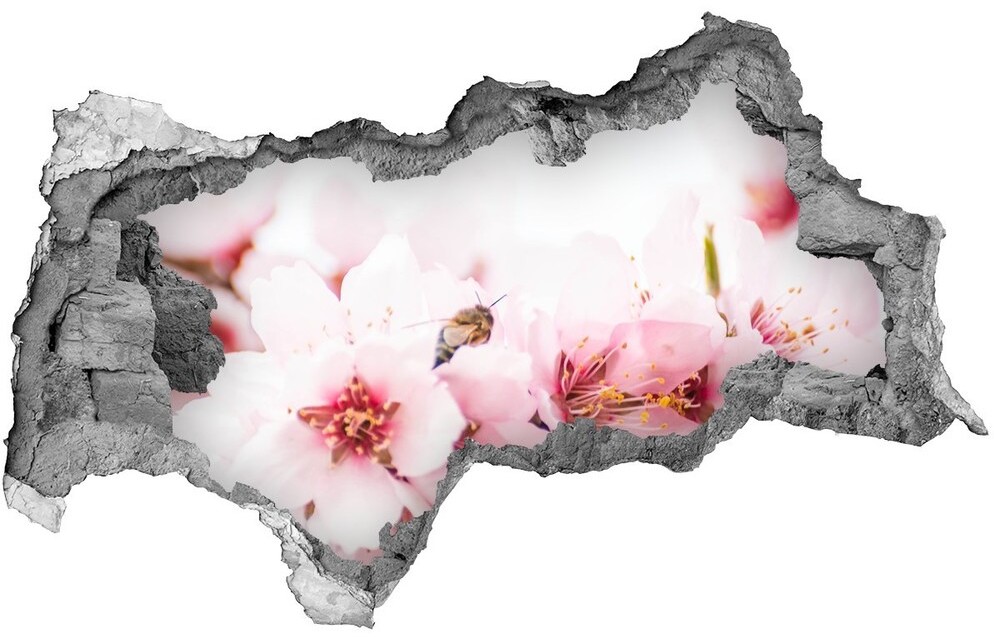 Wallmuralia.pl Samoprzylepna dziura na ścianę Kwiaty wiśni