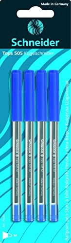 Schneider piśmiennicze ball point Pen TOPS 505, model ze skuwką, M, niebieski,  szt. blister zbiorczy 75063