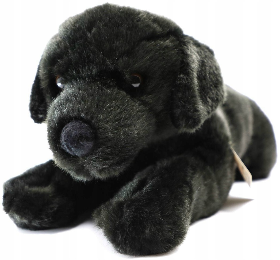 Maskotka Piesek labrador czarny leżący - 40cm