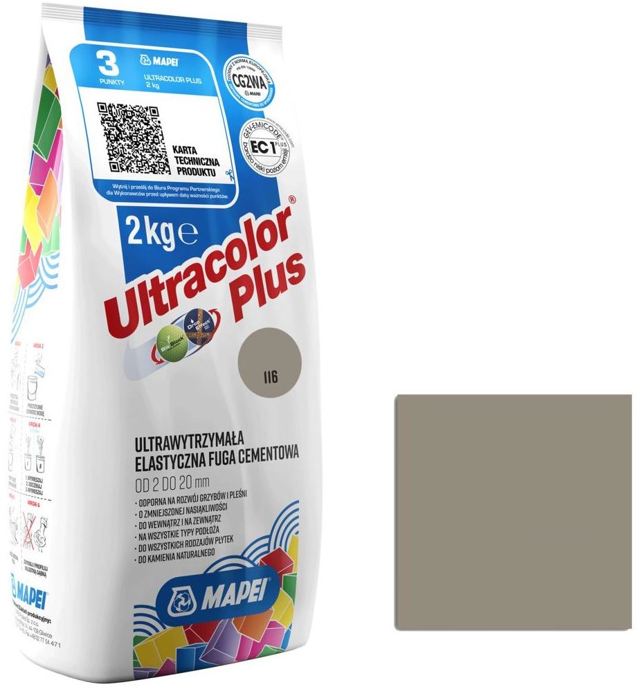 Mapei Fuga ULTRACOLOR 116 SZALWIOWY 2 kg