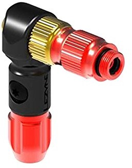 Lezyne 1 Pro HP Chuck pompy Schrader i ABS Presta, do High Pressure Braided Hose błyszczący, 1-abs1p-CHUCK-v111b Stand pompa powietrza, czerwony, Standard 1-ABS1P-CHUCK-V111B