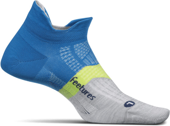 FEETURES FEETURES Skarpetki do biegania krótkie ELITE ULTRALIGHT NO SHOW TAB biało-niebieskie