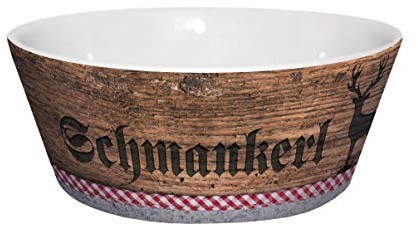 infinite by GEDA LABELS (INFKH) 13407 Oktoberfest Schmankerl misa, miseczka porcelanowa, miseczka na musli, miseczka śniadaniowa, miseczka deserowa, brązowa
