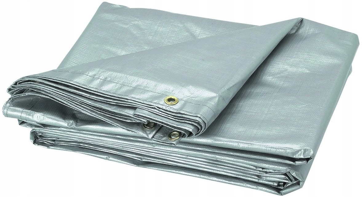 10m x 12m Plandeka Ogrodowa Przeciwdeszczowa Szara