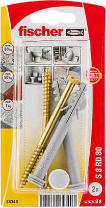 Fischer Mocowanie toalety S8 RD 80 2 sztuki 84340