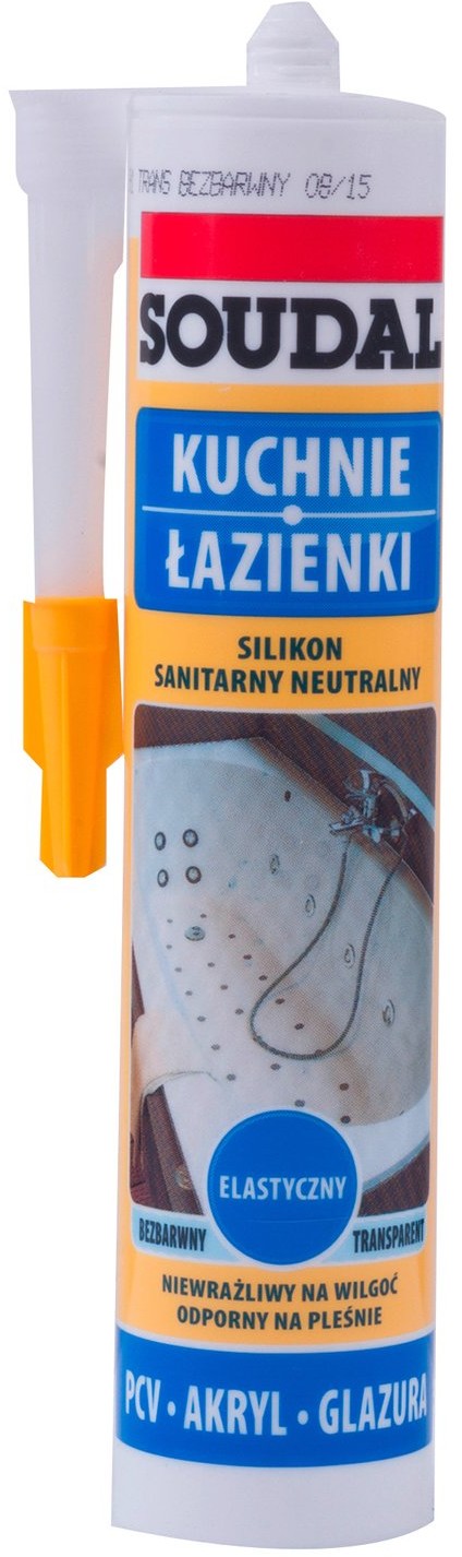 Soudal Silikon neutralny sanitarny 280 ml bezbarwny