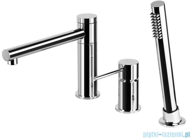 Corsan Lugo bateria wannowa 3-otworowa chrom CMB7542CH |
