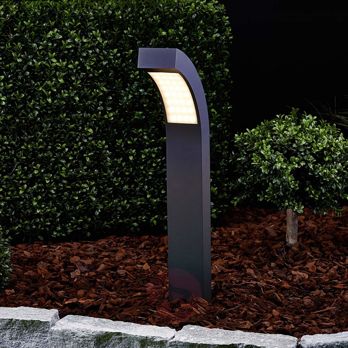 Lampenwelt 60 cm wysoka lampa na cokół LED Lennik