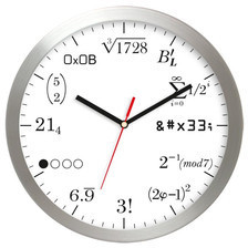 Atrix Zegar aluminiowy matematyka #12