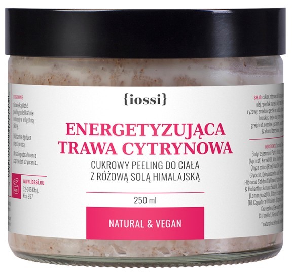 Iossi Energetyzująca Trawa Cytrynowa, peeling do ciała, 250ml IOS000014