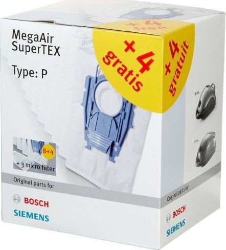 Bosch Worek do odkurzacza Worek do odkurzacza BBZ123FP typ P 12 worek filtrujący i 3 mikrofiltry BBZ123FP