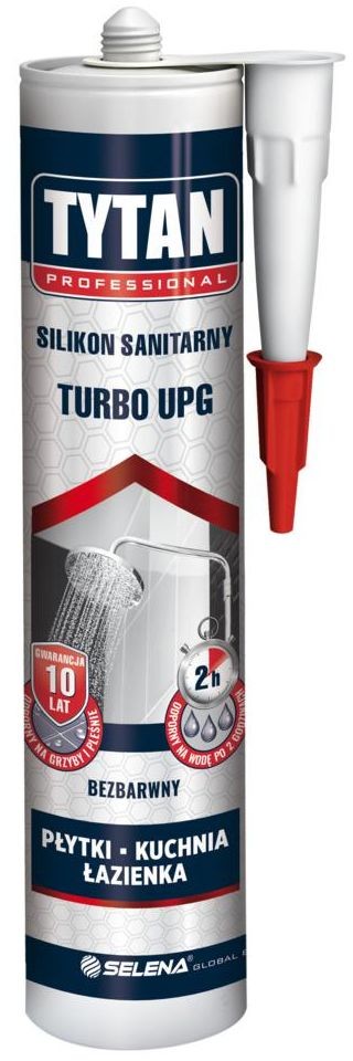 Tytan Silikon sanitarny Turbo UPG bezbarwny 280 ml