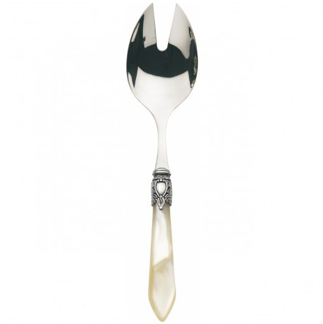 Casa Bugatti Łyżka z dziurką do sałatek 24cm OXFORD srebrno-złota OXBAM-03215