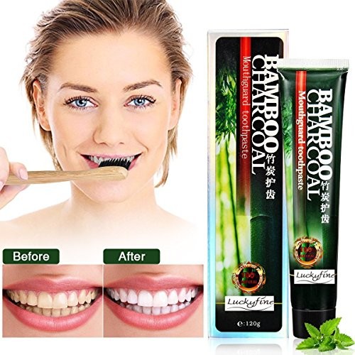 Luckyfine Pasta do zębów Lucky Fine Bamboo Charcoal, intensywne czyszczenie, tuba pasty do zębów, pasta wybielająca 990200