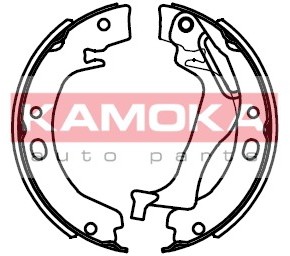 KAMOKA Zesatw szczęk hamulcowych, hamulec postojowy JQ212049