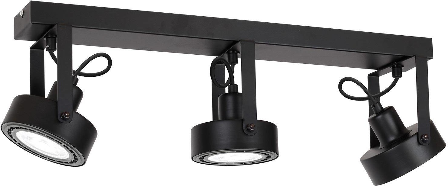Luminex Plafon Viva czarny listwa 3 1222
