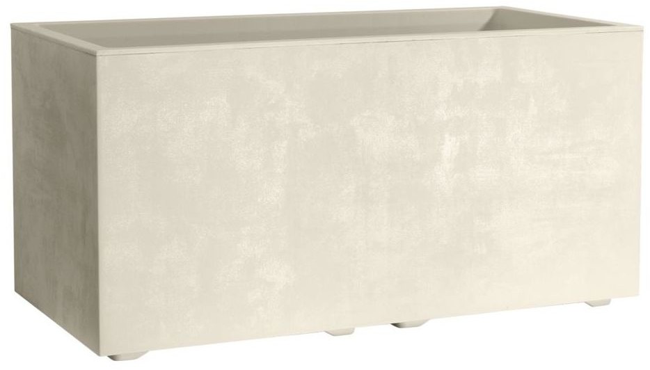 Deroma Skrzynka balkonowa 79 x 39 cm plastikowa perłowa MILENIUM