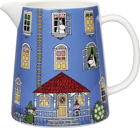 Arabia Finland Dzbanek Muminki Moominhouse z ceramicznym daszkiem 1026056