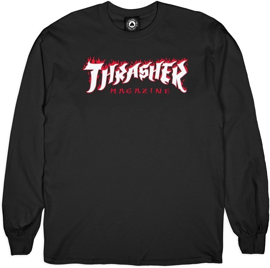 Thrasher t-shirt POSSESSED LOGO LS Black