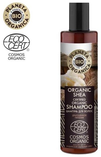 Planeta Organica Organic Shea Szampon do włosów Odżywienie i odbudowa 280ml