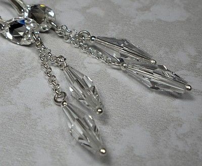 Swarovski DŁUGIE kolczyki SREBRO CERTYFIKAT