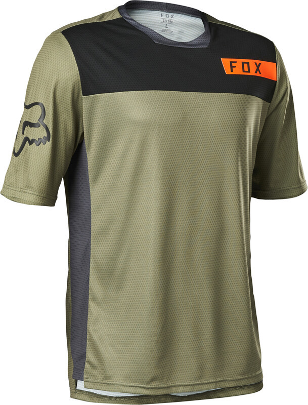 Fox Fox Defend Moth SS Jersey Men, oliwkowy S 2022 Koszulki MTB i Downhill