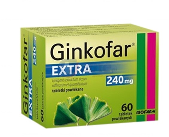 Biofarm Ginkofar Extra 240mg x60 tabletek