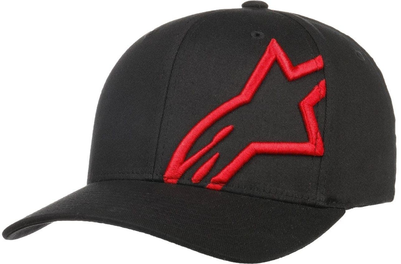 Czapka Corp Shift 2 Curved Flex by alpinestars, czarno-czerwony, S/M (54-57 cm)