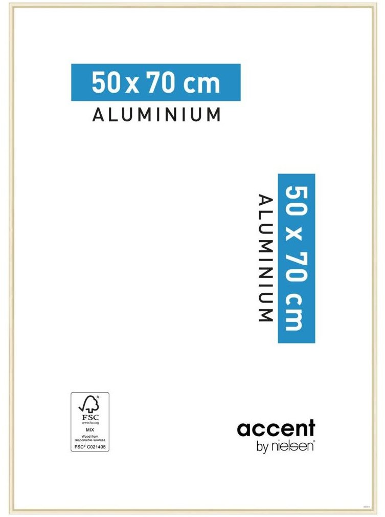 Nielsen Ramka na zdjęcia ACCENT 50 x 70 cm złota mat aluminiowa