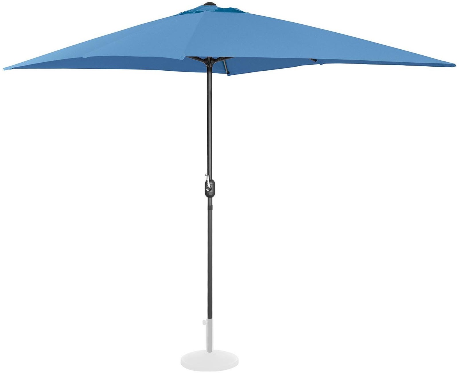 Uniprodo Parasol ogrodowy niebieski prostokątny 200 x 300 cm UNI_UMBRELLA_SQ2030BL_N