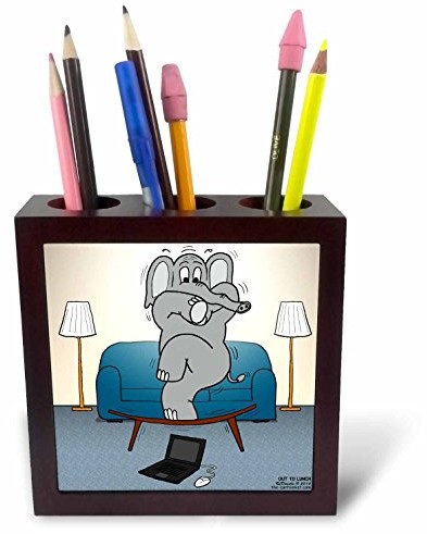 3dRose 3dRose Vintage Detroit Tigers Making the Catch Black 1 - Uchwyt na długopisy do płytek, 12,5 cm (Ph_16246_1) ph_16246_1