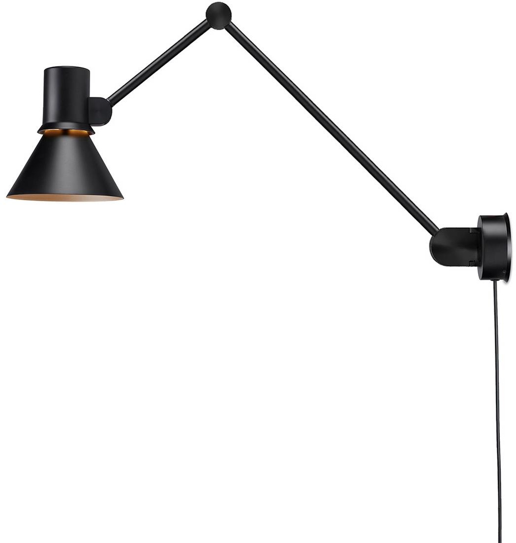 Anglepoise Type 80 W3 kinkiet z wtyczka, czarny
