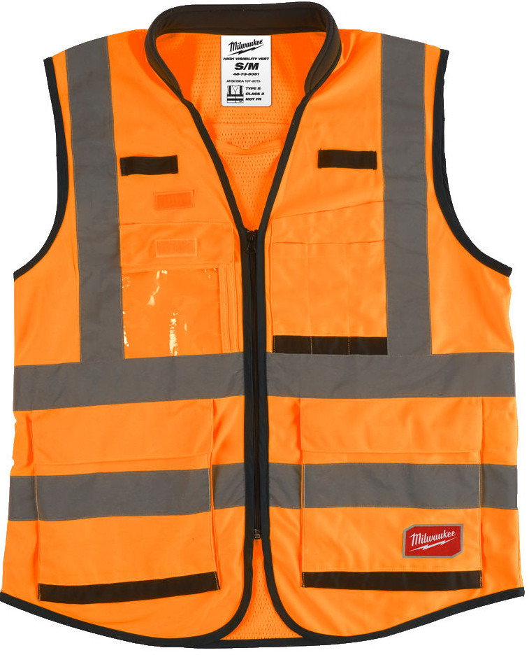 Milwaukee Kamizelka odblaskowa Premium o intensywnej widzialności - Kamizelka odblaskowa Premium o intensywnej widzialności pomarańczowa, rozmiar 2XL/3XL 4932471900