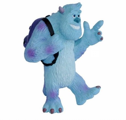 Bullyland 12583 - figurka do zabawy, Disney Pixar Monster AG, Sulley, ok. 7,7 cm, idealna jako figurka na tort, wierna szczegóły, bez PCW, wspaniały prezent dla dzieci do fantazyjnej zabawy 12583