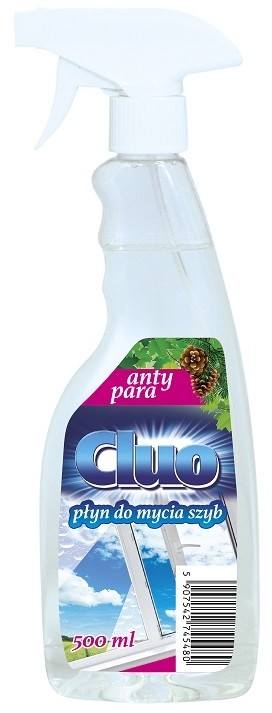 Cluo Cluo płyn do mycia szyb 500ml antypara rozpylacz