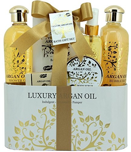 Gloss! Gloss Argan Oil zestaw na prezent Zestaw 6-częściowy do kąpieli, 1er Pack (1 X 1.2 kg) AO-11