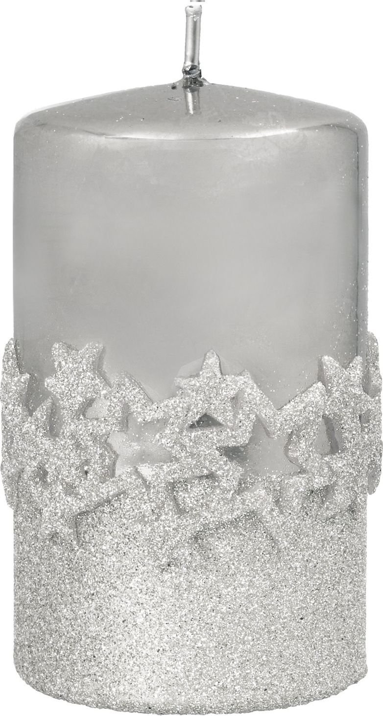Artman świeca ICE STAR WALEC ŚREDNI SREBRNY 987202