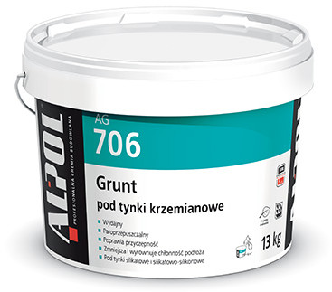 Alpol AG 706 grunt pod tynki krzemianowe biały 13 kg