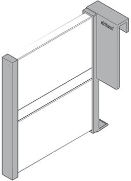 Blum Orga-Line: Metalowa przegródka do listwy poprzecznej Z43L100S Z43L100S