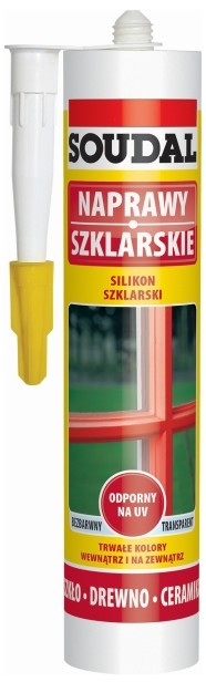 Soudal Silikon szklarski Soudal 280 ml bezbarwny