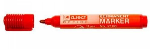 D.rect Marker Permanentny 2160 (okr) czerwony LV101112