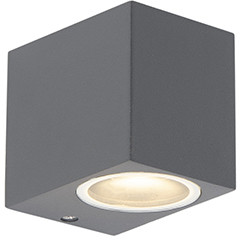 QAZQA Inteligentny kinkiet czarny z WiFi GU10 IP44 - Baleno